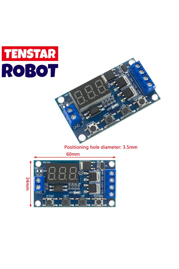 Choice-DC 12V 24V Dual MOS LED Digital Time Delay Relay Trigger Cycle Timer Delay Switch Circuit Board T... 1