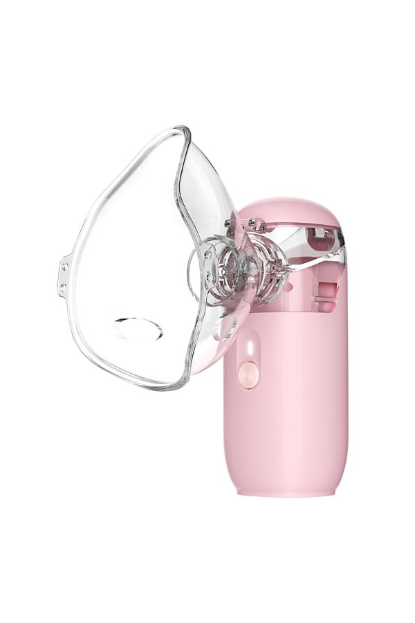 AIQUE-Pink Mini Mesh Portable Nebulizer Hoseheld Medical Silent Ultrasonic Inhaler Mobile Steam Devi 1