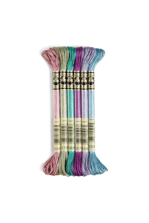 Dmc-Muline Light Effect 6 Thread Set - Intermediate Tones 1