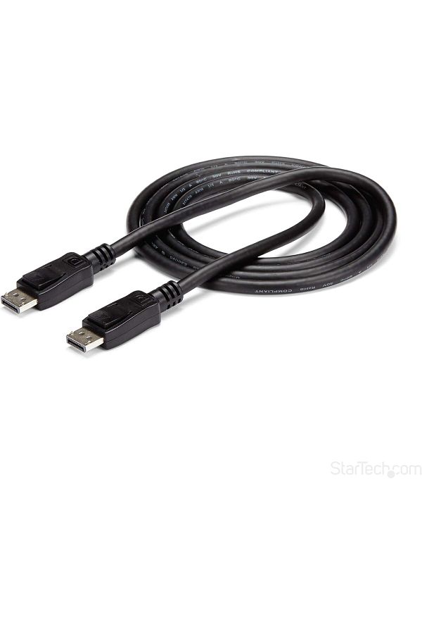 Generic-DP to DP DisplayPort 1.5 Cable with Latch – 1.5 Meters, Black 1