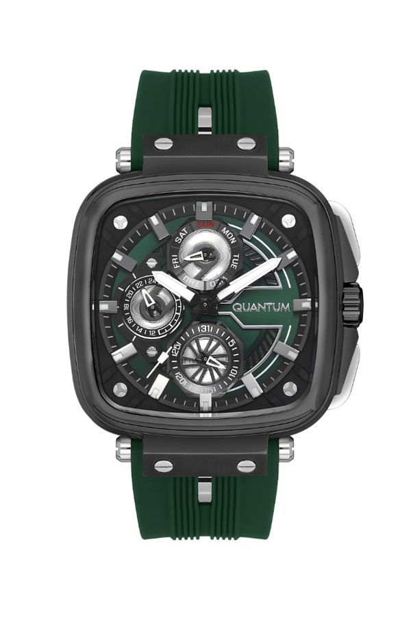 Quantum-Quantum Men's Multifunction Green Dial Watch - PWG1014.075 1