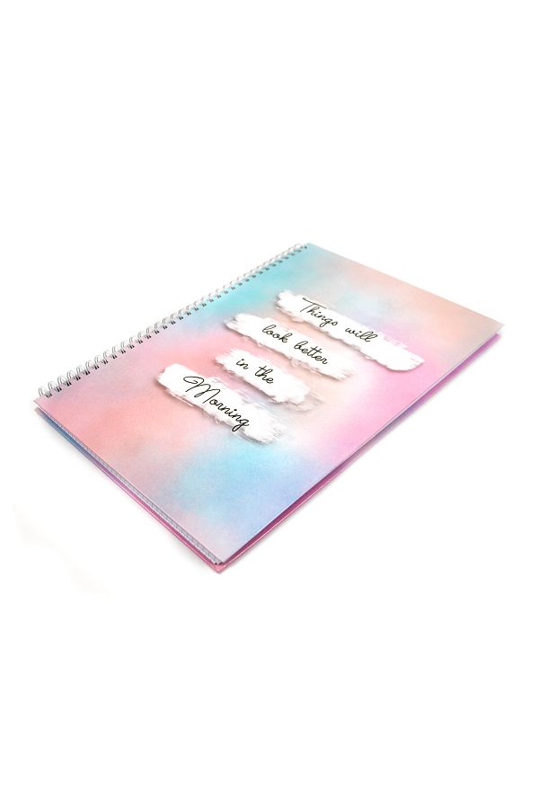 Arhi Design-A4 Hardcover Notebook (LOG), 96 Spiral Pages - Things Will, Mathematics, 2 Pcs/set 1