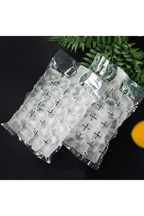Generic-Linwnil Ice Cubes Disposable Ice Cube Bags,Food-Grade PE Material Ice Cube Mold Trays Self-Seal Fas 1