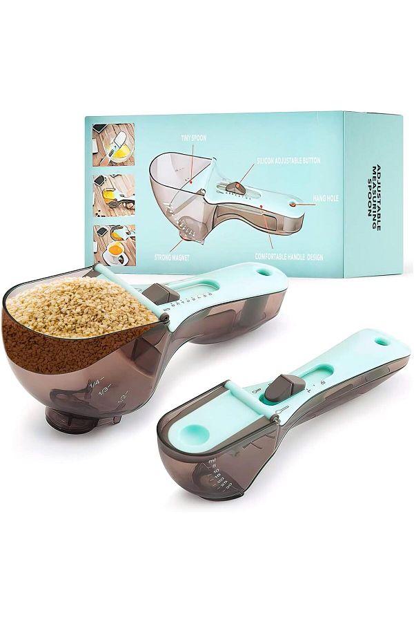 Generic-Tazweeq Measuring Spoon Set for Kitchen, Two Cups Sizes For All Kind of Dry and Liquid Measuring, A 1