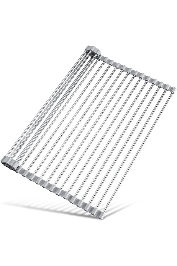Generic-ECVV Roll-Up Dish Drying Rack, Foldable Trivet, Dish Drainer & Over Sink Dish Rack Cover, BPA Free, 1