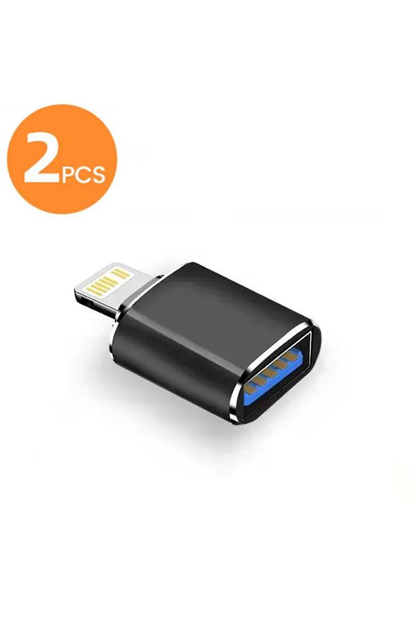 Choice-قطعتان من محول USB 3.0 USB 3.0 OTG باللون الأسود لأجهزة iPhone 14 13 12 11 Pro XS Max XR X 8 Plus 7 6s iPad Light 1