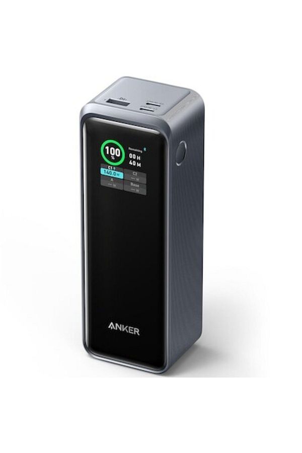 Anker-External Battery Anker Prime, 27,650 mAh, 250W, Smart Digital Display, 2x USB-C, 1x USB-A, Black 1