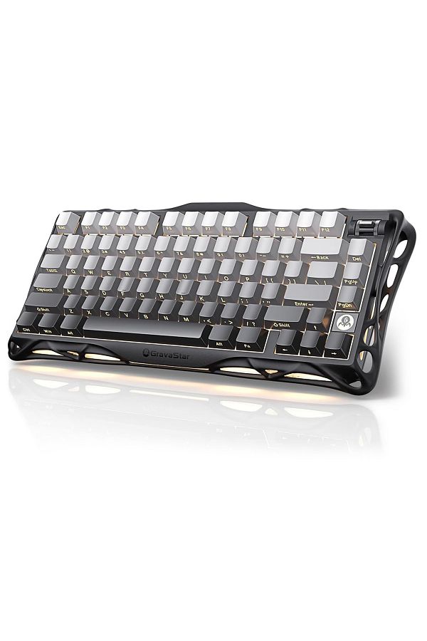 Gravastar-GravaStar K1 Gradient Black:75% Hot-Swap,Custom Switches,RGB,Wireless/Wired, 8000mAh,Multi-Platform 1