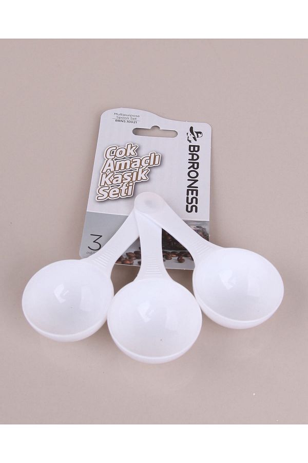 Starlight Home-Set of 3 Measuring Spoons for Detergent Coffee Spice 1