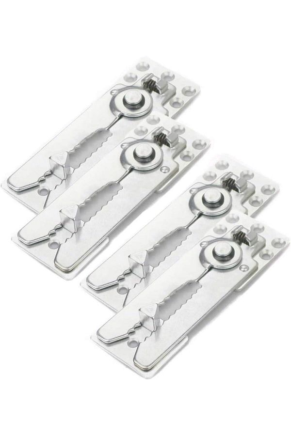 Generic-XICEN 4 Pack Sofa Snap Sectional Couch Connector with Screws, Sofa Connector Bracket with Hardware 1