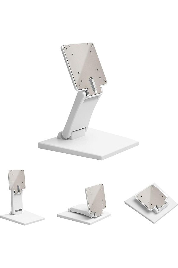Generic-Lay Flat Monitor Stand, Metal Foldable Low Profile Monitor Stands, Adjustable LCD Monitor Stand wit 1