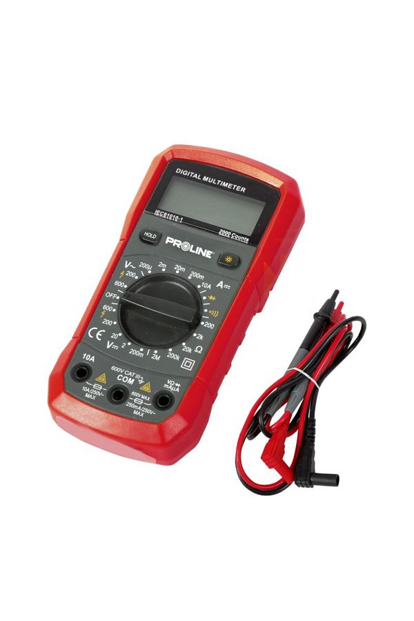 PROLINE-Digital multimeter 0-600V / 0-10A / 0-2Kohm 1