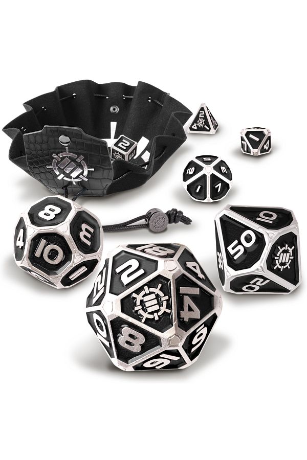 Enhance-Collector's Edition Black DnD Metal Dice Set 1