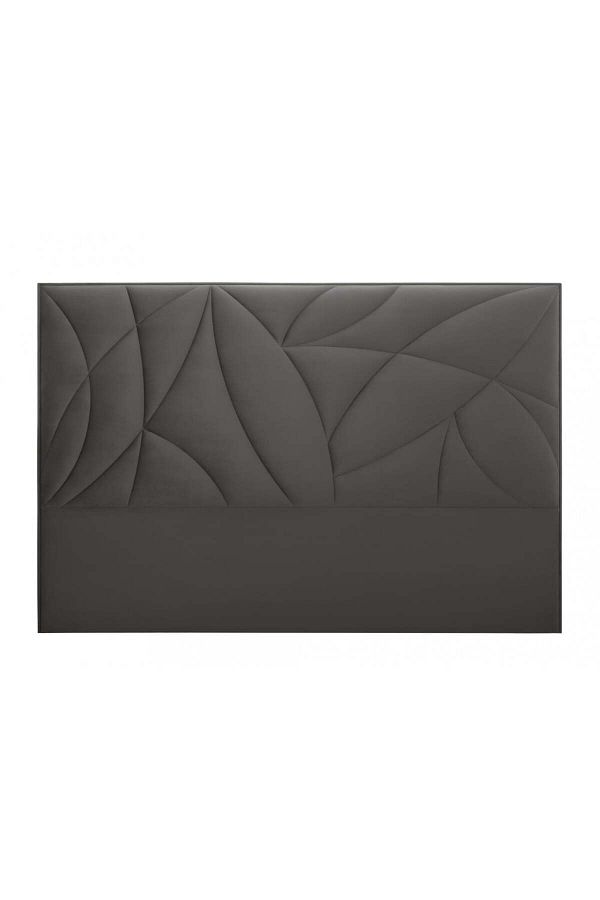 House One-H002 | Velvet headboard - Dark Grey - 180x200 cm 1