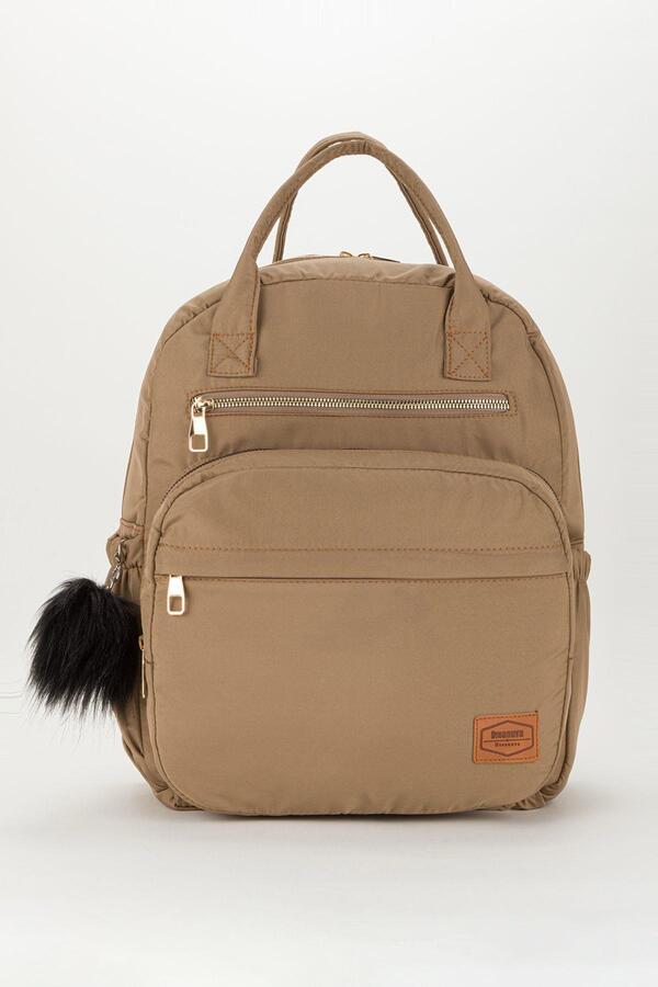 Papyon Baby Kids Bondit Kumaş Anne Bebek Bakım Sırt Çantası Biberon Termos Gözlü