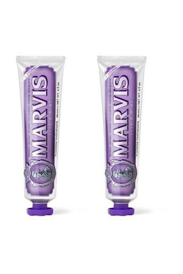 Marvis-Jasmin Mint Jasmine Toothpaste - 85 ML x 2 Pieces Advantageous Set 1