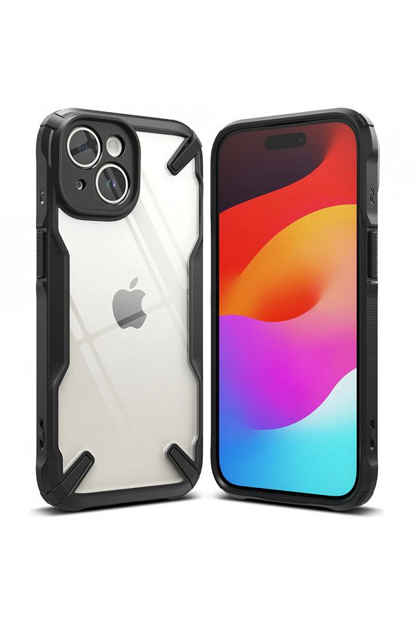 Ringke-IPhone 15 Plus Case - Ringke Fusion X - Black 1