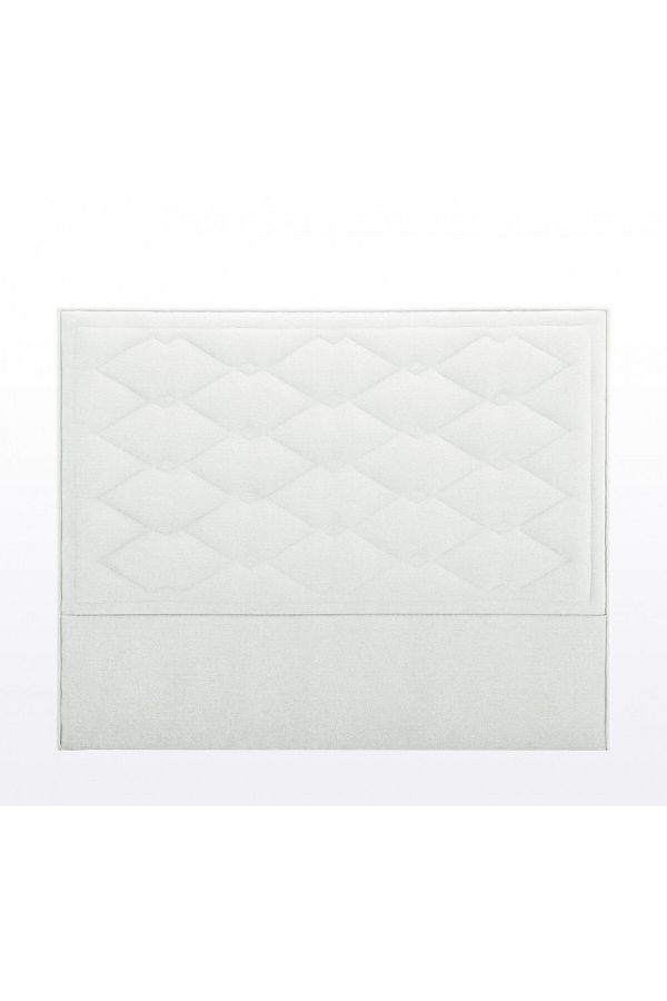 soufa dibaj-H187 | Velvet headboard - White - 120x200 cm 1