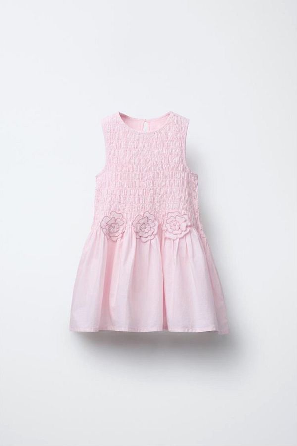 Daisy Dolly-Girl's Floral Detailed Inner Lined Dress 1