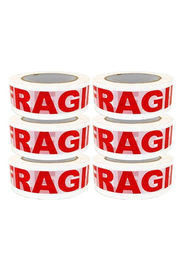 Ropet-Set 6 Role Banda Adeziva tip scotch, FRAGILE, 48 mm x 100 m 1
