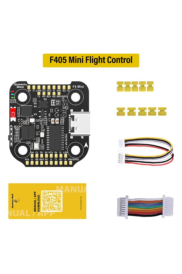 Choice-Flight Controller SpeedyBee F405 Mini Stack Flight Controller FC BLS 35A V2 3-6S 20x20 4-in-1 ESC Du 1