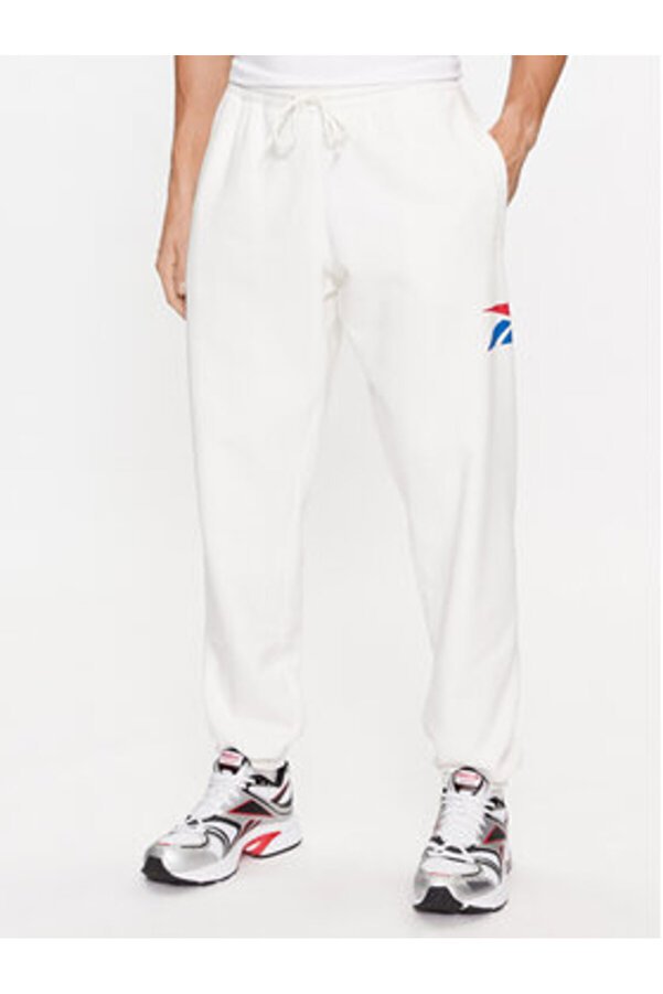 Reebok Pantaloni de trening Reebok pentru bărbați HY7158 albi