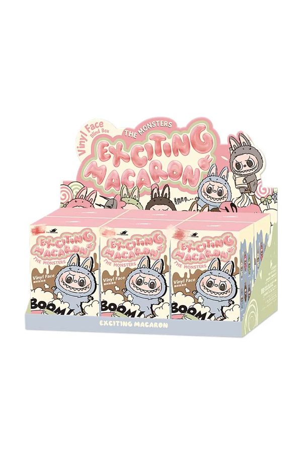 Choice-Six end boxes Pop Mart 17cm Labubu Cloth Mysterious Blind Box Heart Beat Macaron Series Doll Labu Cl 1
