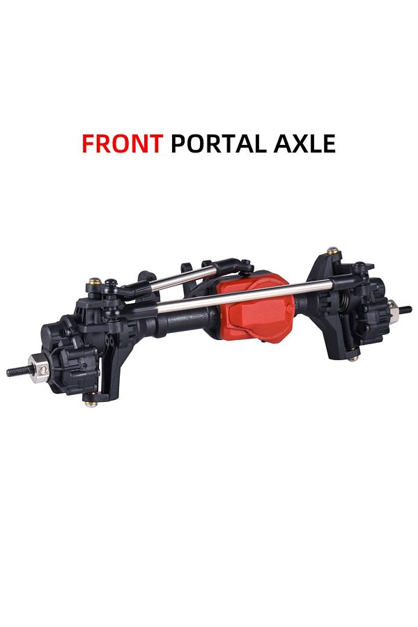 Choice-Front Axle AUSTARHOBBY Metal Front and Rear Portal Axles for RC Traxxas TRX4 1/10 Rock Crawler Car R 1
