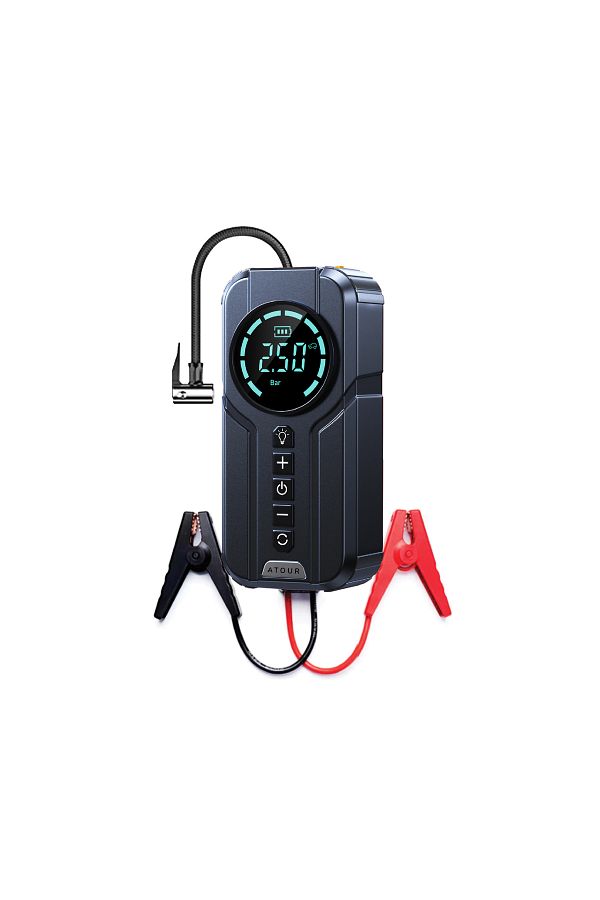 ATOUR-بطارية اشتراك سيارة مع منفاخ هواء مدمج من ATOUR قابلة للشحن بشاشة رقمية ومصباح LED متعدد الاستخدامات 1