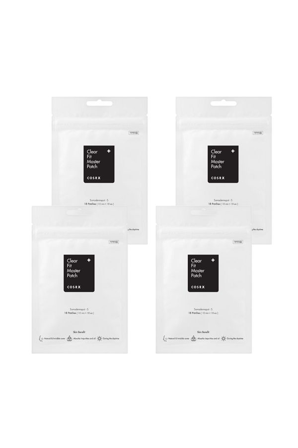 Cosrx-Set of 4 COSRX Clear Fit Master Patch pimple patches, 72 pcs 1