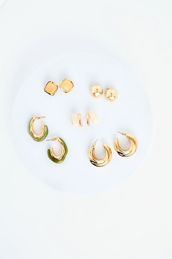 Penti-Meloni Goldfarbenes Ohrring-Set 1