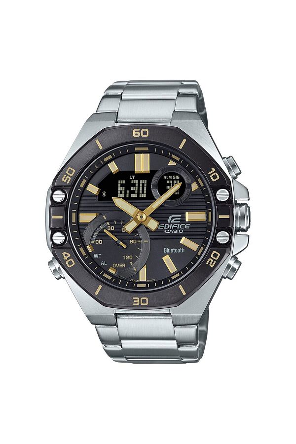 Casio-Ανδρικό Ρολόι Casio ECB-10DB-1A9EF, Quartz, 48mm, 10ATM 1