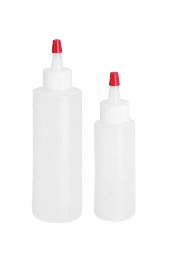 zola-Decorating and plating containers set,2 pieces, different sizes 60- 120 ml, transparent white 1