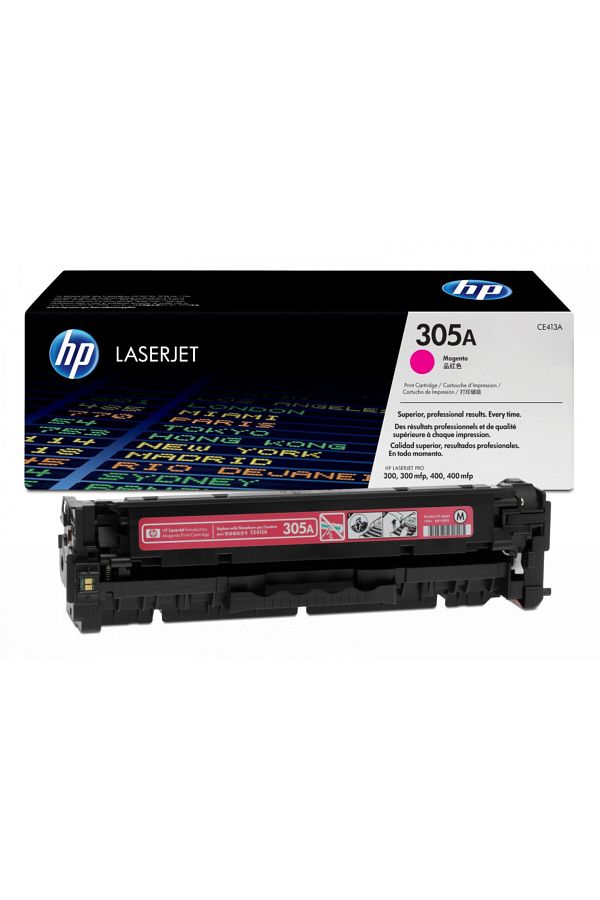 HP-Original HP 305a / CE413A Toner Cartridge, Magenta, 2600 pages 1