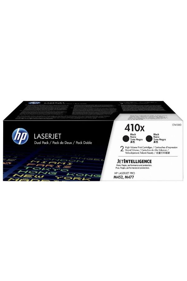 HP-Original HP 410x / CF410XD Toner Cartridge Pack, Black, 2x 6500 pages 1