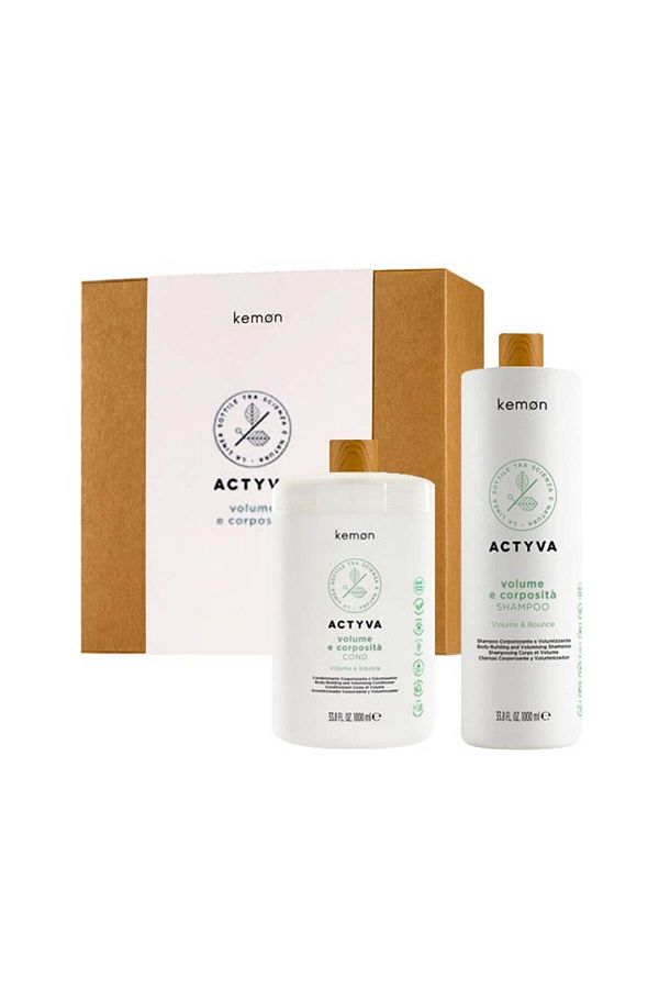 Kemon-Set pentru volum Kemon Actyvia Volume e Corposità, Sampon 1000 ml + Balsam 1000 ml 1