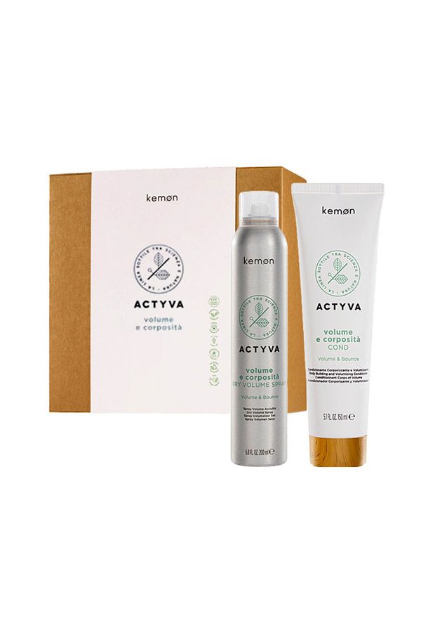Kemon-Set Actyvia Volume e Corposità Volume, Balsam 150 ml + Spray uscat 200 ml 1