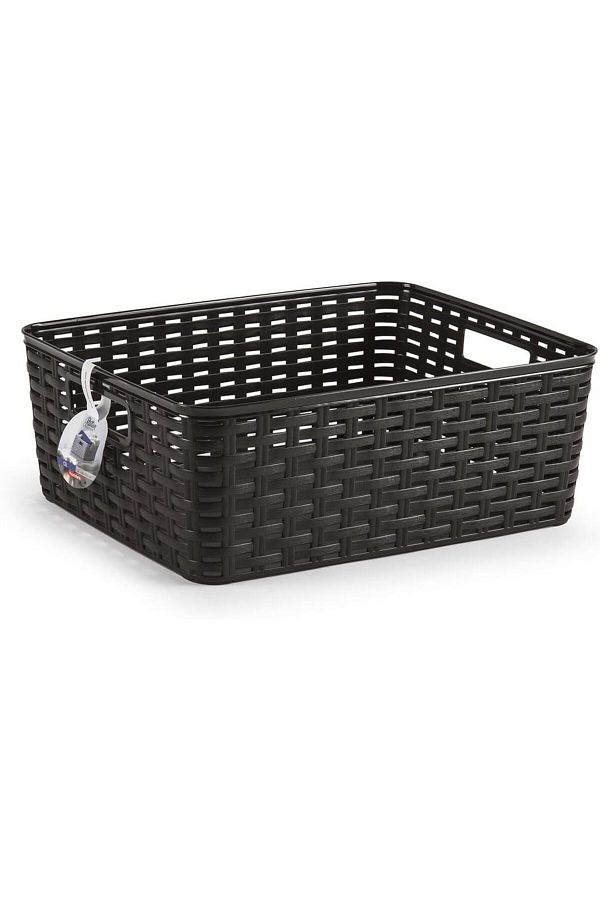 Generic-Plasticforte Rattan Basket, 10 Litre Capacity 1