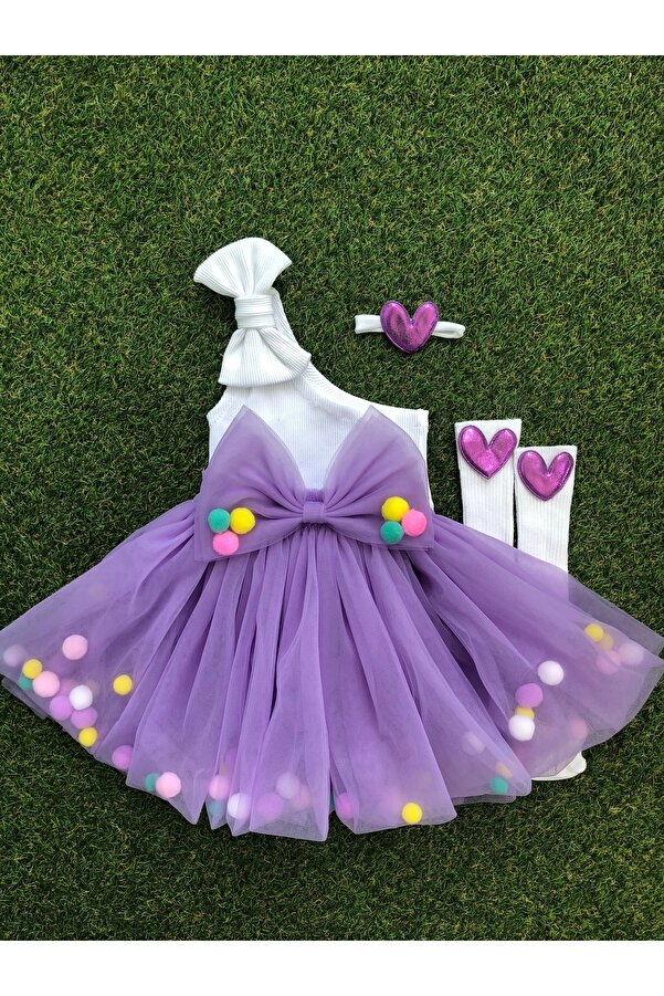 Kokosh kidss Kız çocuk ponponlu tütü etek seti