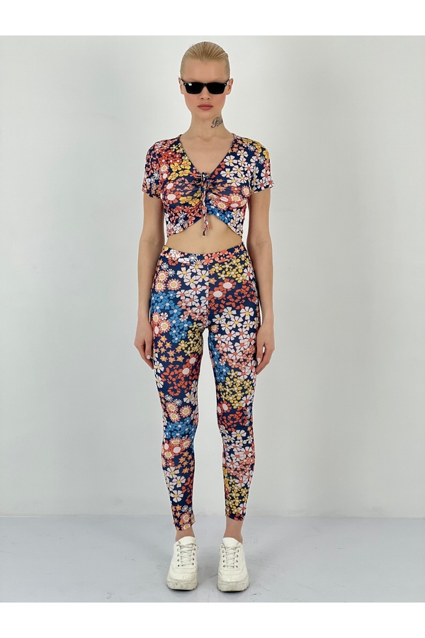 So Sweet-Women's Blouse Leggings Red Set 1
