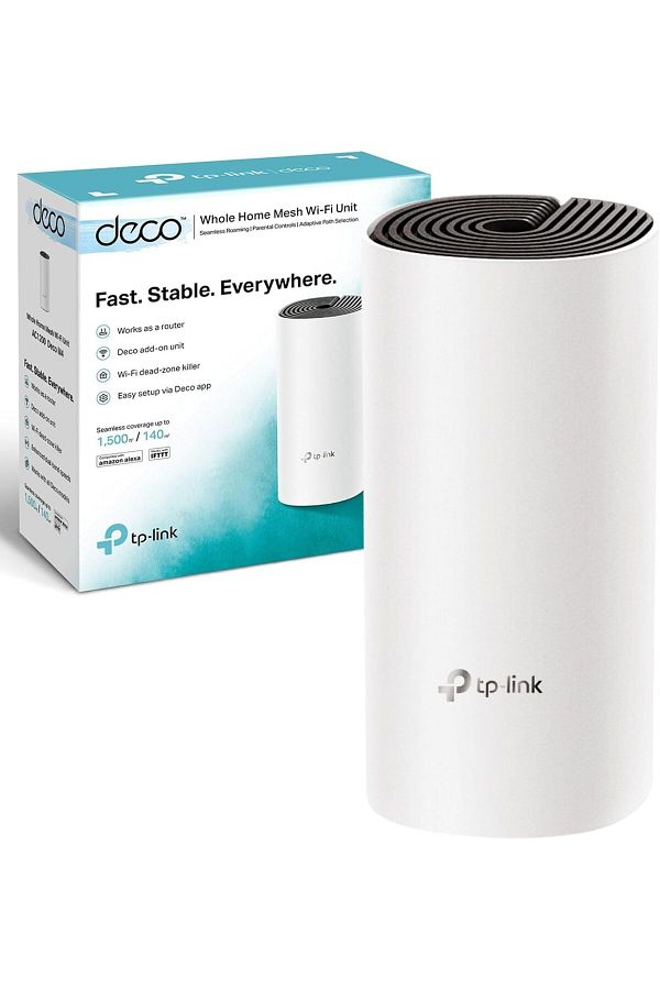 TP-LINK-Deco M4 AC1200 Wi-Fi Router Wi-Fi Extender Booster, Add on Single Unit, White 1