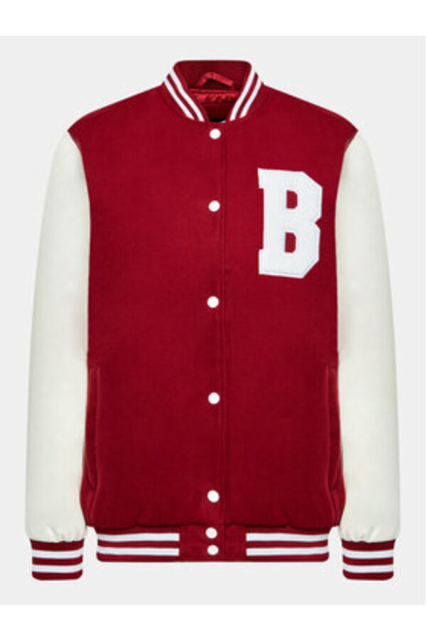 Brave Soul-Women's Bomber Jacket LJK-LUCYPKC Red 1