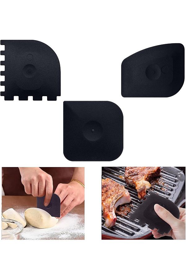 Generic-Pan Scraper, Food Scraper, Plastic Flexible Bowl Scraper, Non Scratch For Pot And Pan Cleaning, Stu 1