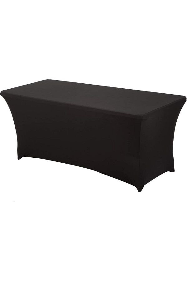 Generic-ECVV Stretch 122cm Table Cover Rectangular-Elastic Tablecloth Spandex Lycra Fitted Folding Table Co 1