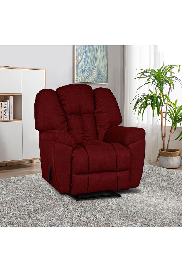 Lazy Vibes-Modern 3-position Canvas Recliner Chair in Luxurious Linen Fabric 1
