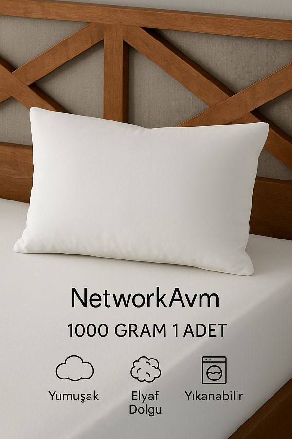 NetworkAvm-Roll Pack Πλενόμενο Υψηλό Μαξιλάρι 1000 gr (1 Τεμάχιο) 1