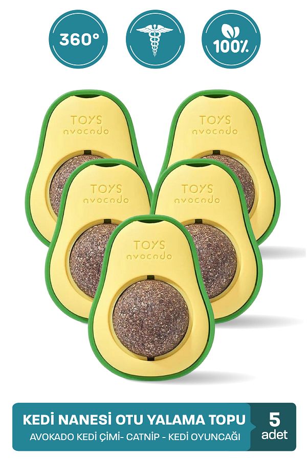 muvicado-Organic Cat Grass Catnip Weed Cat Play Ball Avocado Catnip Grass Catnip Kitten Toys 1