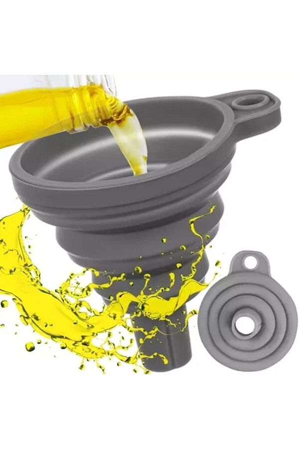 varioshop-VarioShop® universal silicone funnel, foldable, high temperature resistant, flexible, not ABS 1