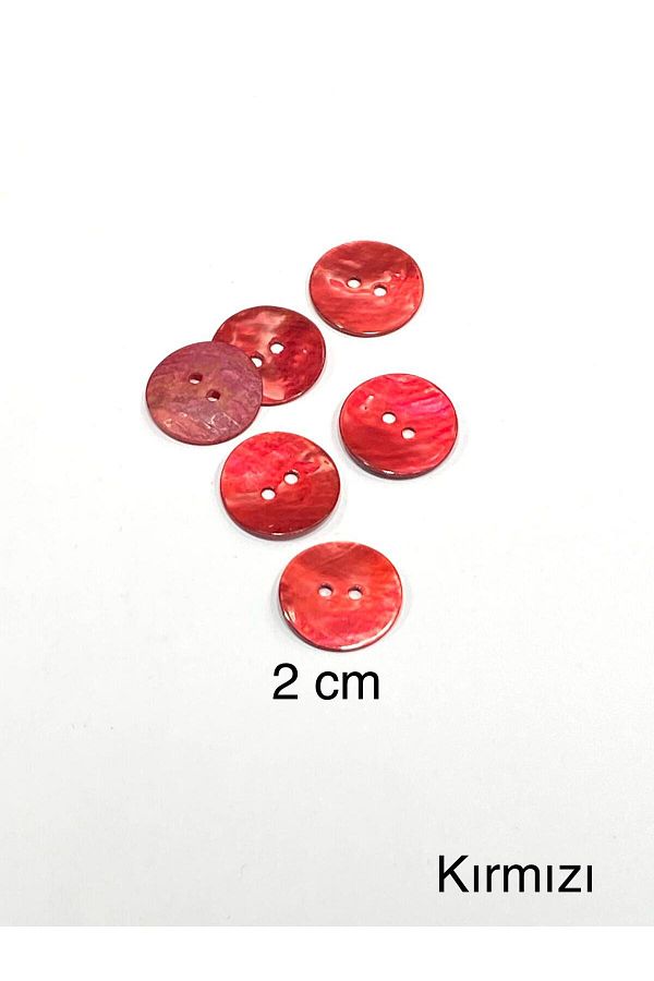 karantuhafiye-Button / Colored Button / Set of 6 / Red 1