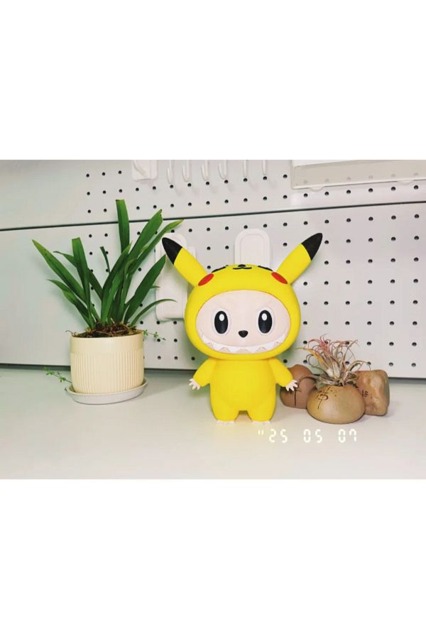NOMOTHETIC-Pikachu and Labubu Figure - First Labubu Pokemon - Unbuttressed Edition Design 1